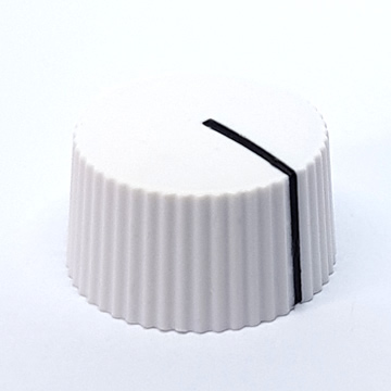 18mm Cupcake Style Knob - White - Click Image to Close
